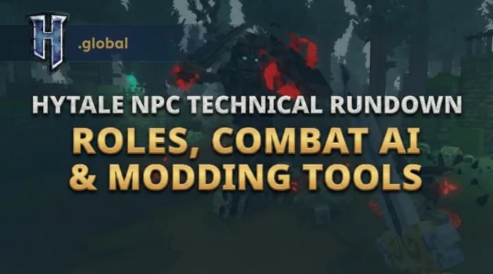 Hytale NPC Technical Rundown: Roles, Combat AI & Modding Tools